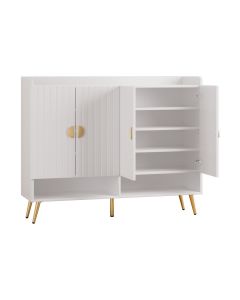 Artiss Shoe Rack Cabinet 5 Tiers 30 Pairs White