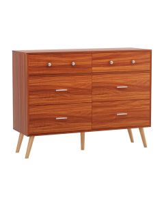 Artiss 6 Chest of Drawers Storage Cabinet Walnut