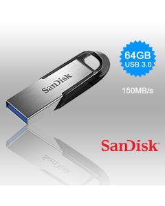 SANDISK 64GB CZ73 ULTRA FLAIR USB 3.0 FLASH DRIVE upto 150MB/s