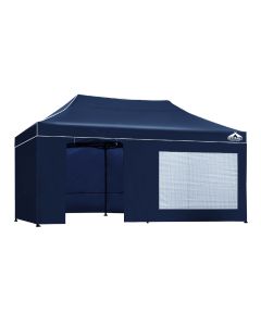 Instahut Gazebo Pop Up Marquee 3x6 Folding Tent Gazebos Camping 500D Oxford Navy