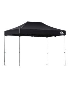 Instahut Gazebo Pop Up Marquee 3x4.5 Folding 500D Wedding Tent Base Pod Black