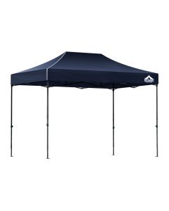 Instahut Gazebo Pop Up Marquee 3x4.5m Folding Tent Camping 500D Oxford Navy