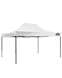 Instahut Gazebo Pop Up Marquee 3x4.5 Folding Tent 500D Oxford Fabric White