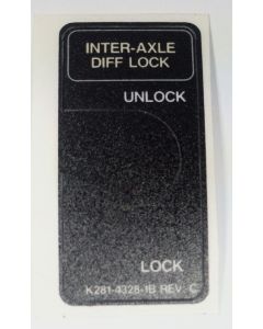 Kenworth inner-axle diff lock decal