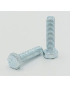 Zinc plated 10 x 35 mm hex bolt