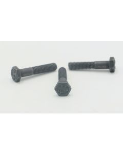 Zinc black plated 6 x 30 mm hex bolt