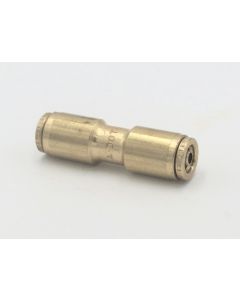 PARKER HANNIFIN BRAND Push connector, brass 6mm. Part No MDQ62D0T6