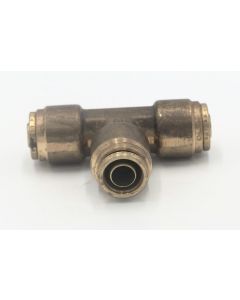 Brass pneumatic connector abk 10 mm t union