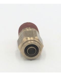 Brass pneumatic connector male abk 10 mm -1/4 nptf