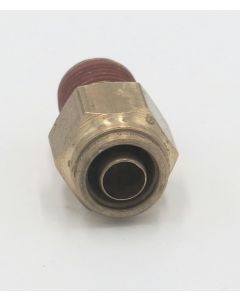 Brass pneumatic connector male abk 10 mm - 3/8 npt