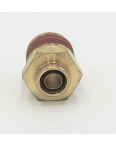 Brass pneumatic connector male abk 12 mm -1/4 nptf