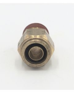 Brass pneumatic 12mm tube x 3/8 bspt