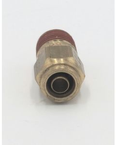 Brass pneumatic connector male abk 8 mm - 1/4 npt