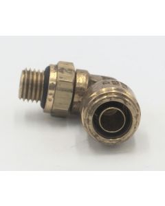 Brass pneumatic male swivel 90 deg elbow abk 12 mm - 22mm