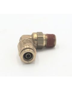 Brass pneumatic connector male 90 deg elbow abk 6 mm-1/8 nptf