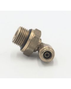 Brass pneumatic male swivel 90 deg elbow abk 6 mm - 22 mm