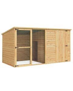 i.Pet Dog Kennel Extra Large 2.28M Wooden House Bed Outdoor Pet Puppy Cabin Log