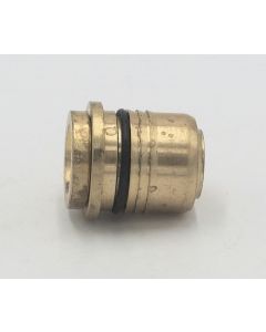 PARKER HANNIFIN Brass push to connect 3/8" tube cartridge capsule for air manifold. Part No PMTCE-6