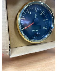 SINGLEVIU Tachometer, Gold Bezel