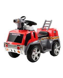 Rigo Kids Electric Ride On Car Fire Engine Fighting Truck Toy Cars 6V Red