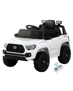 Kids Electric Ride On Car Toyota Tacoma Off Road Jeep Toy Cars Remote 12V Whte