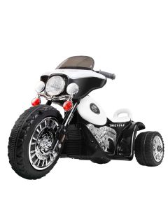 Rigo Kids Electric Ride On Patrol Police Car Harley-Inspired 6V Black