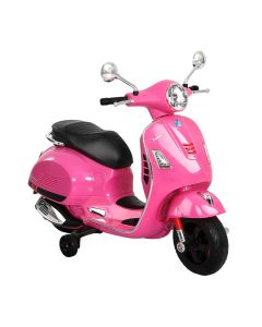 Kids Electric Ride On Car Motorcycle Motorbike Vespa Licensed GTS Pink