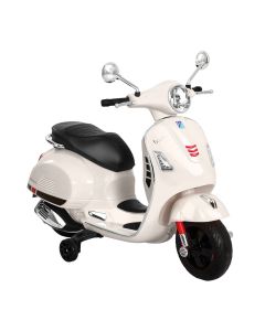 Kids Electric Ride On Car Motorcycle Motorbike Vespa Licensed GTS White