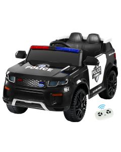 Rigo Kids Electric Ride On Patrol Police Car Range Rover-inspired Remote Black