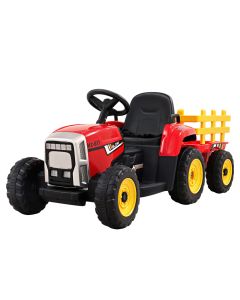 Rigo Kids Electric Ride On Car Tractor Toy Cars 12V Red