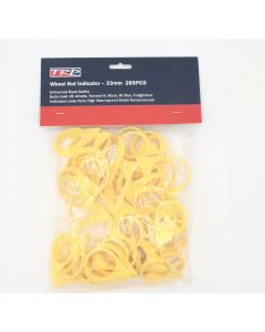 TRP BRAND Wheel nut Indicators yellow (60) to fit 33mm size nuts to suit most US Volvo and Scania trucks. Part No TRPWN133Y