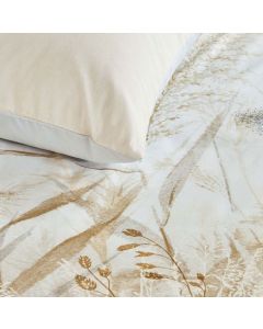 Florine Cotton Percale Sand Quilt Cover Sets by Bedding House King