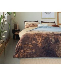 Brown Cotton Sateen Brown Quilt Cover Sets by Bedding House Queen