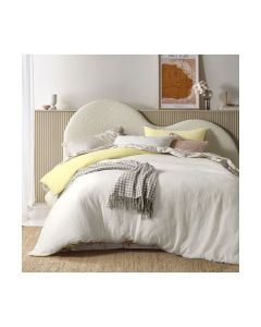 Hugo Butter White Reversible Coverlet