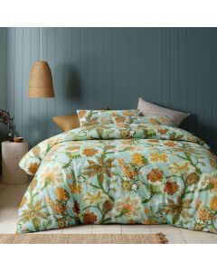 Kienze Washed Cotton Printed 3 Piece Comforter Set by Accessorize Queen