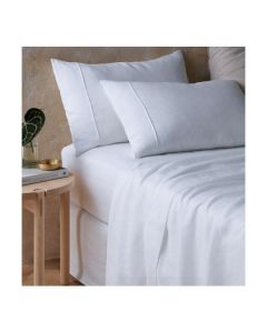 Hemp White Sheet Set by Vintage Design Homeware Super King