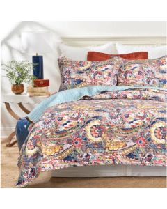 Christie 100% Cotton Quilted 3 pcs Bedspread Coverlet Set King