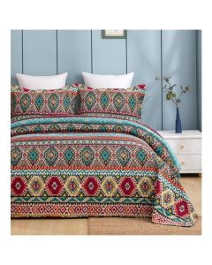 Azura 100% Cotton Quilted 3 pcs Bedspread Coverlet Set King