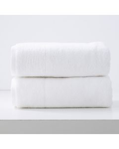 Aireys 650 GSM Zero Twist 2 Pack Snow Bath Sheet by Renee Taylor