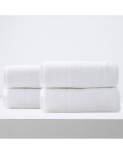 Aireys 650 GSM Zero Twist 4 Pack Snow Bath Sheet by Renee Taylor