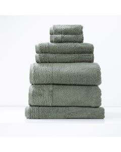 Aireys 650 GSM Zero Twist 7 Piece Agave Bath Towel by Renee Taylor