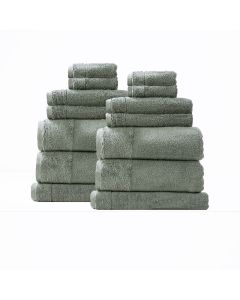 Aireys 650 GSM Zero Twist 14 Piece Agave Bath Towel by Renee Taylor