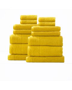 Aireys 650 GSM Zero Twist 14 Piece Basil Bath Towel by Renee Taylor