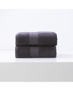 Brentwood 650 GSM Low Twist 2 Pack Carbon Bath Sheet by Renee Taylor