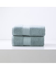 Brentwood 650 GSM Low Twist 2 Pack Gray Mist Bath Sheet by Renee Taylor