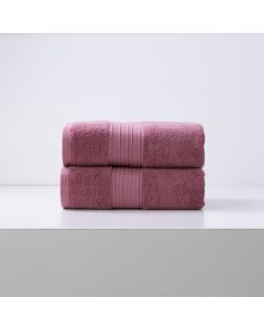 Brentwood 650 GSM Low Twist 2 Pack Rose Bud Bath Sheet by Renee Taylor