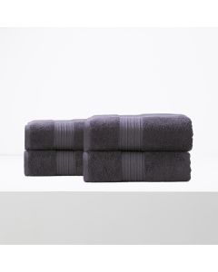 Brentwood 650 GSM Low Twist 4 Pack Carbon Bath Sheet by Renee Taylor