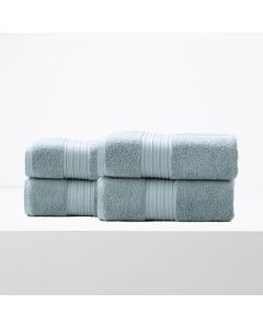 Brentwood 650 GSM Low Twist 4 Pack Gray Mist Bath Sheet by Renee Taylor