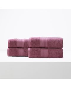 Brentwood 650 GSM Low Twist 4 Pack Rosebud Bath Sheet by Renee Taylor