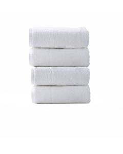 Aireys 650 GSM Zero Twist 4 Piece Snow Bath Towel by Renee Taylor